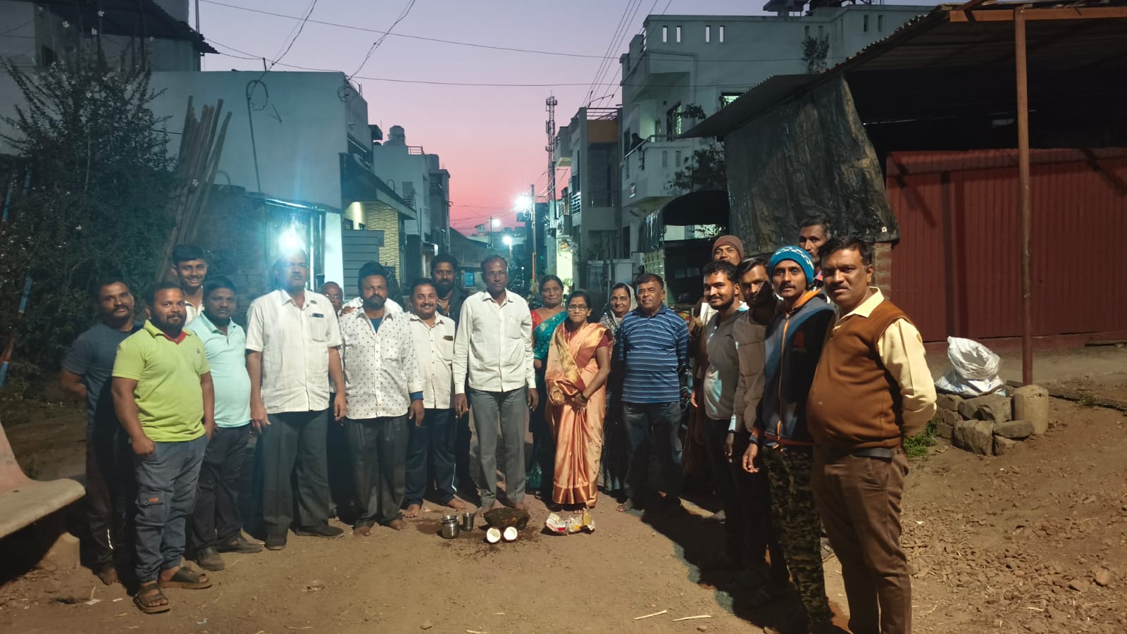 भोसे येथे जनसुविधा अंतर्गत कामाचे उद्घाटन समारंभ